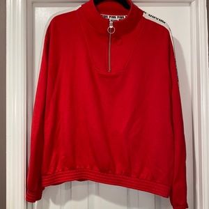 PINK Red SweatShirt - MEDIUM